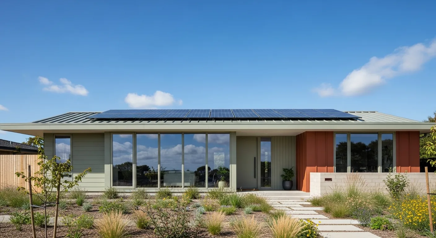 Energieeffizienter Fertighaus Bungalow im Standard KfW 40